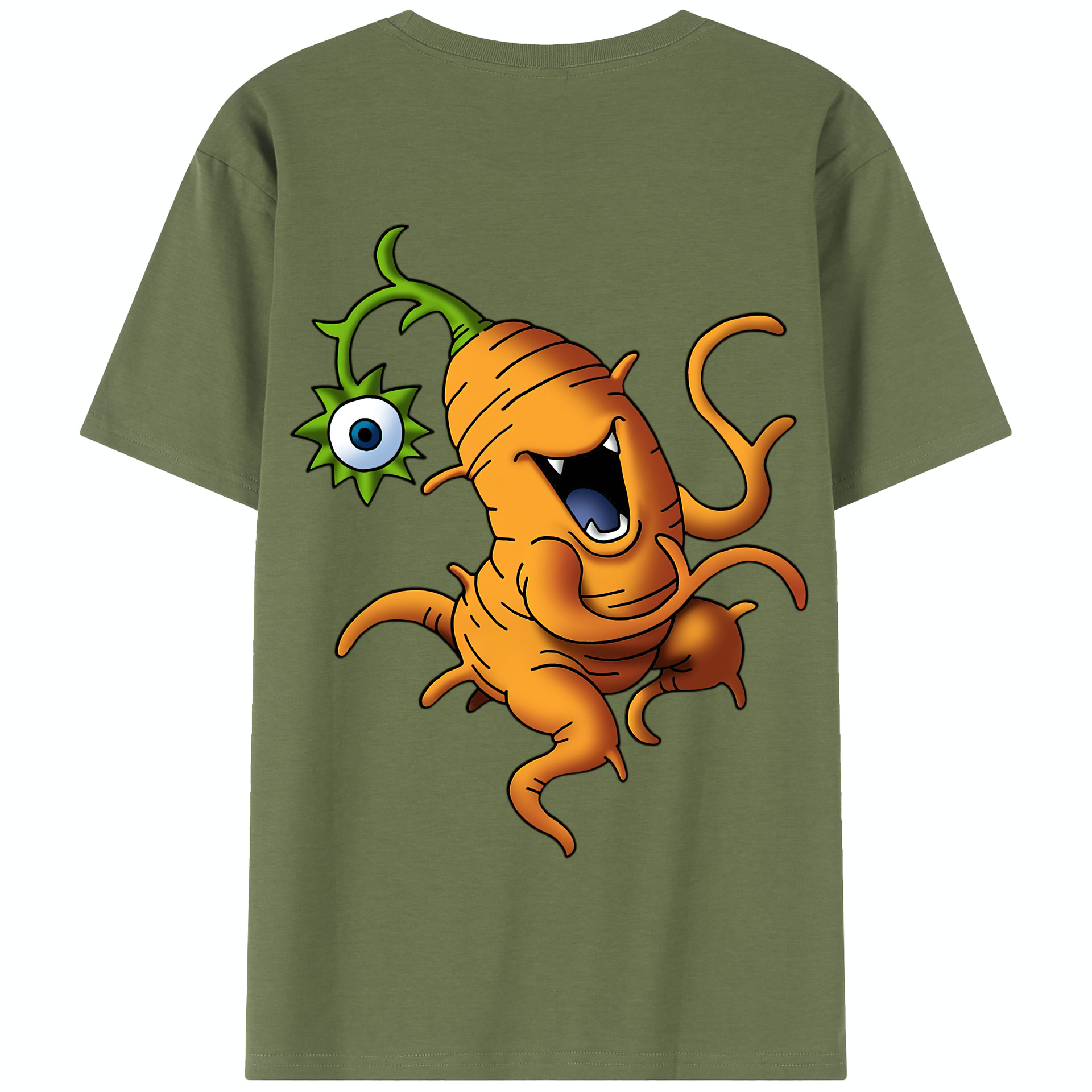 （画像用） ドラゴンクエスト Doragon Kuesuto Dragon Quest 綿100％半袖Tシャツ（背面プリント）